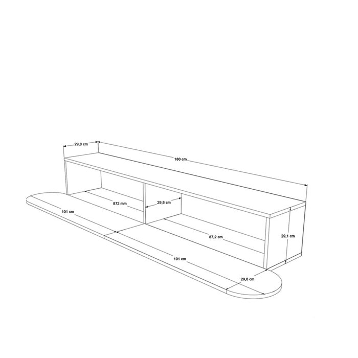 Hanah Home Soporte para TV LUM1-A Pino Atlántico